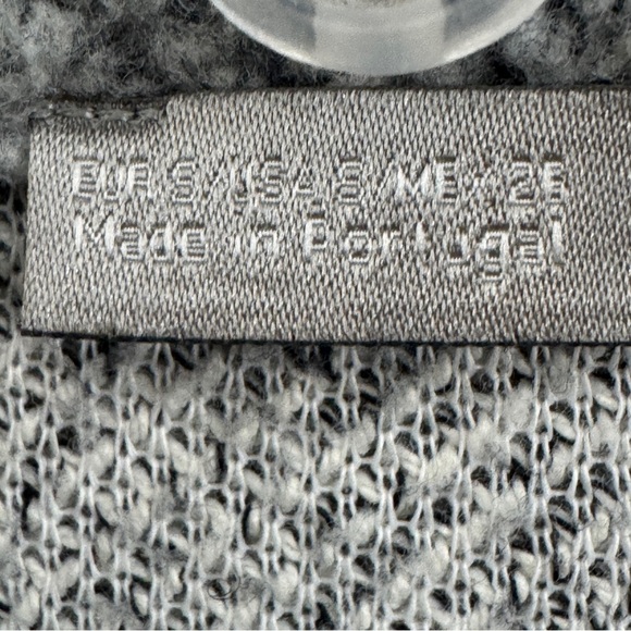 Zara Collection Gray Knit Coatigan Sweater Jacket Small - Picture 7 of 9